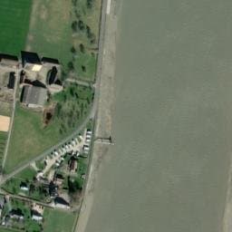Vue satellite de Aire de stationnement et de service La Palmeraie à Heurteauville