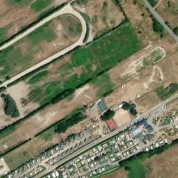 Vue satellite de Camping Paradis Utah Beach à Audouville-la-Hubert