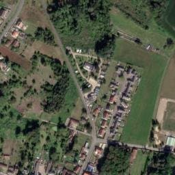 Vue satellite de Camping La Pointe à Bourg-et-Comin