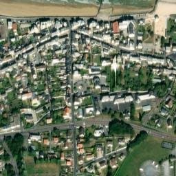 Vue satellite de Grandcamp-Maisy à La Cambe