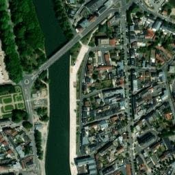 Vue satellite de Aire de camping-car à Soissons à Soissons