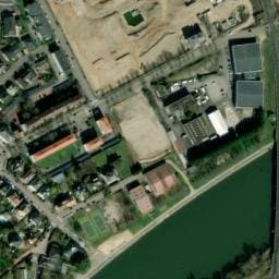 Vue satellite de Camping municipal du Parc Napoléon à Yutz