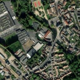 Vue satellite de Aire de camping-cars de Hermes à Hermes