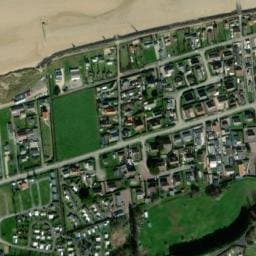 Vue satellite de Camping municipal Quintefeuille à Asnelles