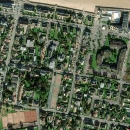 Vue satellite de Aire de camping-car Avenue de la Combattante à Courseulles-sur-Mer