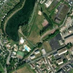 Vue satellite de Aire de camping-car à Osmanville à Osmanville