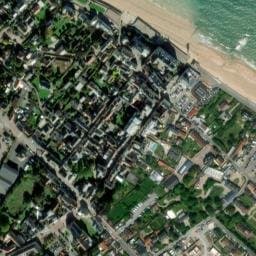 Vue satellite de Aire Camping-car Lion-sur-Mer à Cresserons