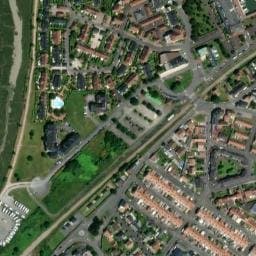 Vue satellite de Aire de camping-car à Gonneville-sur-Mer à Gonneville-sur-Mer