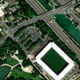Vue satellite de Aire de camping-car à Tinqueux à Tinqueux