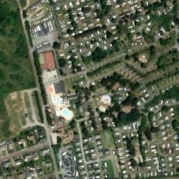 Vue satellite de Camping aux Grands Espaces à Créances