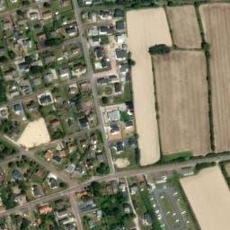Vue satellite de Aire de camping-car de Saint-Germain-sur-Ay Plage à Créances
