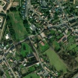 Vue satellite de Aire de camping-car à Hérouvillette à Hérouvillette
