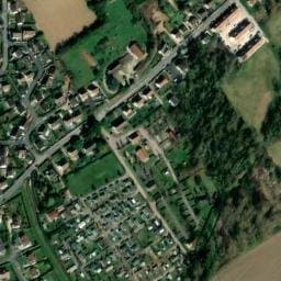 Vue satellite de Camping de l'Abbatiale à Villers-sous-Saint-Leu