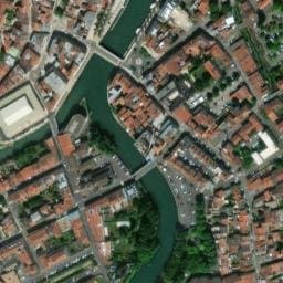 Vue satellite de Parking de la digue à Verdun