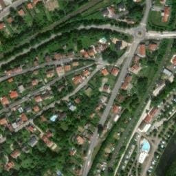 Vue satellite de Aire de services - Camping les Breuils à Verdun