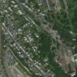 Vue satellite de Lisieux camper van parking area à Lisieux