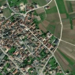 Vue satellite de Aire de service et de stationnement à Trépail