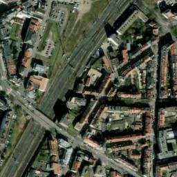 Vue satellite de Parking sur abonnement Aubertin à Montigny-lès-Metz
