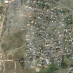 Vue satellite de Parking bus > La plage à Blainville-sur-Mer