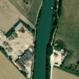 Vue satellite de Aire de service / Camping Sous le Clocher à Vincelles