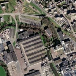 Vue satellite de Aire de camping-car à Condé-sur-Vire à Condé-sur-Vire