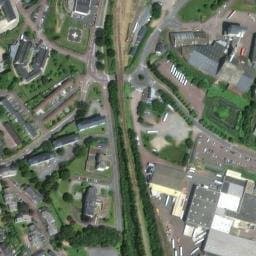 Vue satellite de Parking bus > Rue du bocage à Saint-Pierre-de-Coutances