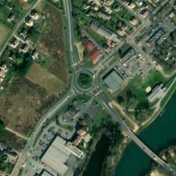 Vue satellite de Aire de camping-car à Nogentel à Nogentel