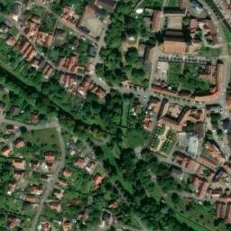 Vue satellite de Aire de stationnement pour camping-car - Piscine à Wissembourg
