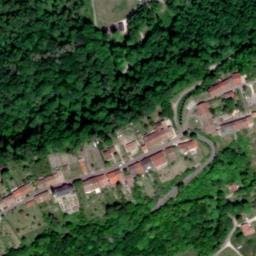 Vue satellite de Aire de stationnement camping-cars à Waly
