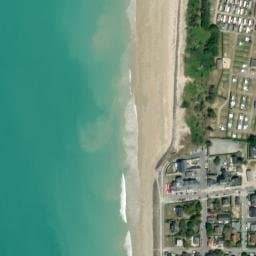 Vue satellite de Camping Municipal "Les Garennes" à Hauteville-sur-Mer