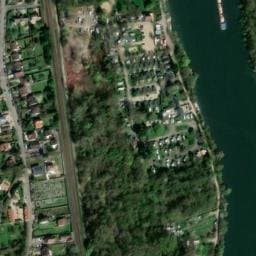 Vue satellite de L'ïle du Roi à Médan