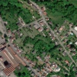 Vue satellite de Dépose bus - usine à Niederbronn-les-Bains