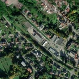 Vue satellite de Parking bus - gare à Niederbronn-les-Bains