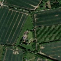 Vue satellite de Aire de stationnement de la Croix Blanche à Crouttes