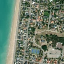 Vue satellite de Aire camping car Saint-Martin de Bréhal à Bréhal
