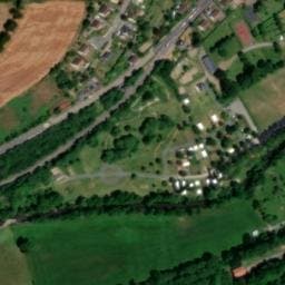 Vue satellite de Camping municipal (2) à Pont-d'Ouilly