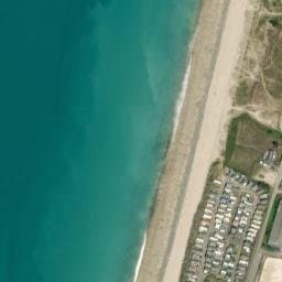 Vue satellite de L'Oasis de la plage à Donville-les-Bains