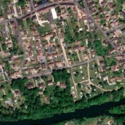 Vue satellite de Camping Municipal Les Trillots à Anet
