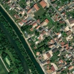Vue satellite de Aire de camping-car à Pogny à Pogny