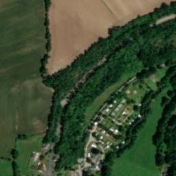 Vue satellite de Camping de la Rouvre à Pont-d'Ouilly