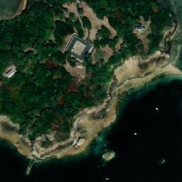 Vue satellite de Camping municipal La Pointe de Goareva (2) à Lanmodez
