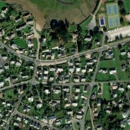 Vue satellite de Aire de Camping Car de Tregastel à Perros-Guirec