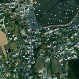 Vue satellite de Aire de stationnement Port de Loguivy-de-la-Mer à Lanmodez
