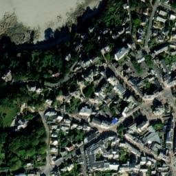 Vue satellite de Parking de la France Libre - Perros-Guirec à Perros-Guirec