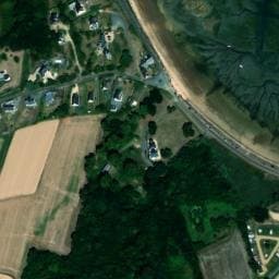 Vue satellite de Camping municipal Le Ouern à Lézardrieux