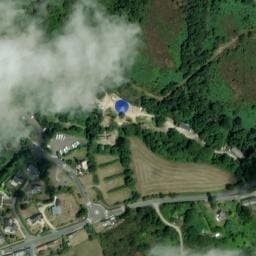 Vue satellite de Aire d’accueil au Parc du Radôme à Lannion