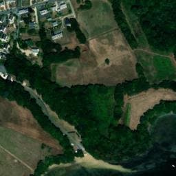 Vue satellite de Camping municipal de Kermarquer à Lézardrieux