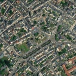 Vue satellite de Aire de service de la Noé à Argentan