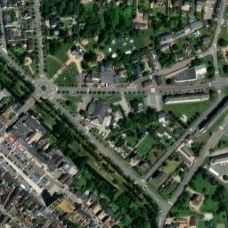Vue satellite de Aire de camping-car à Pullay à Pullay