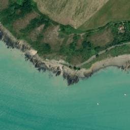 Vue satellite de Cabane de Sol Roc à Carolles